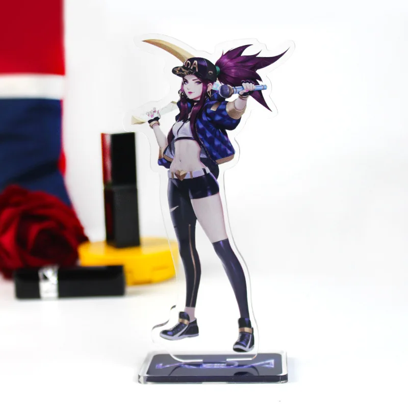 8 видов конструкций игры Лига Легенд кДа рисунок акриловые подставки Akali Ahri Герои