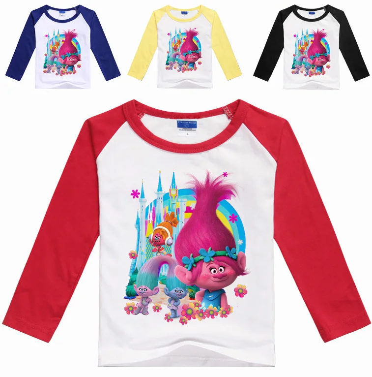 2017 Весенняя футболка с длинными рукавами для топы девочек хлопковая маленьких s