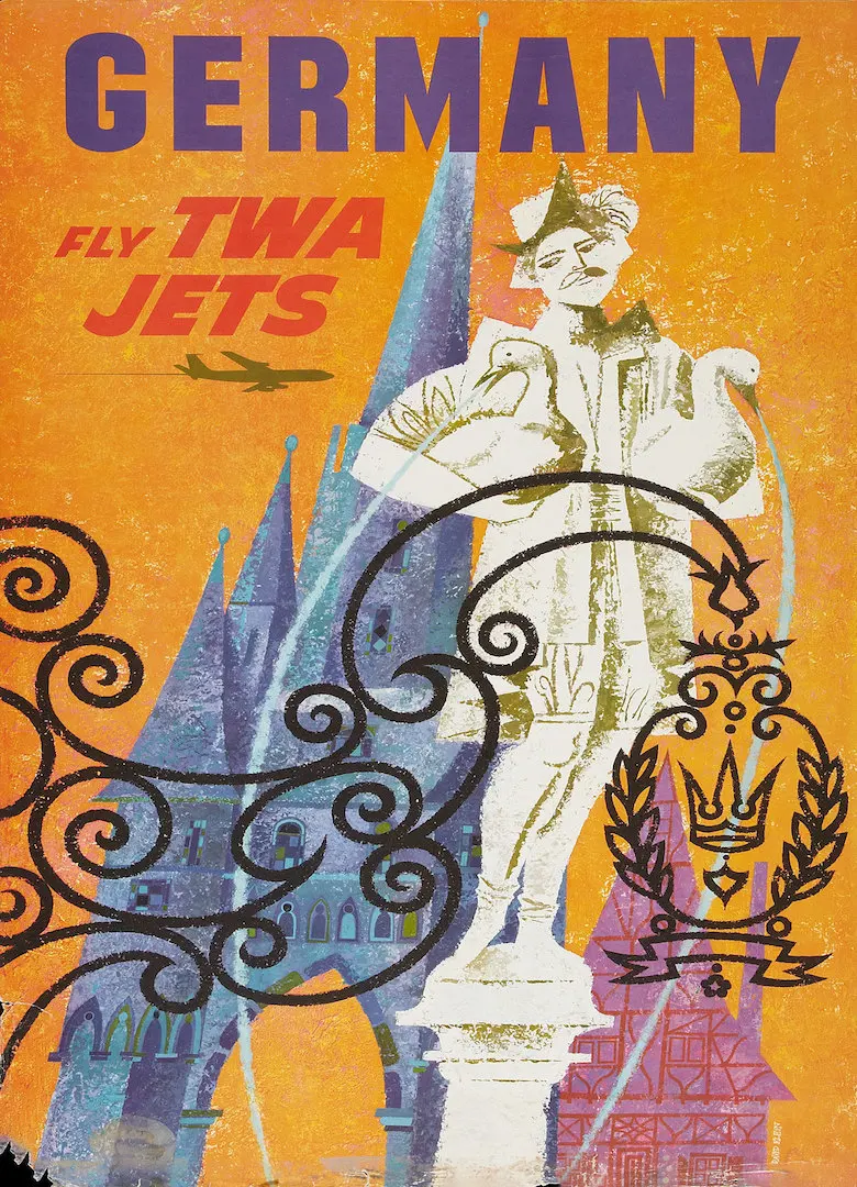 Светло-серый ВИНТАЖНЫЙ ПЛАКАТ TWA Airways для путешествий в Лас-Вегасе, Гонконге, Бостоне, крафт-плакаты, классические картины на холсте, наклейки на стену, домашний декор, подарок - Цвет: Светло-серый