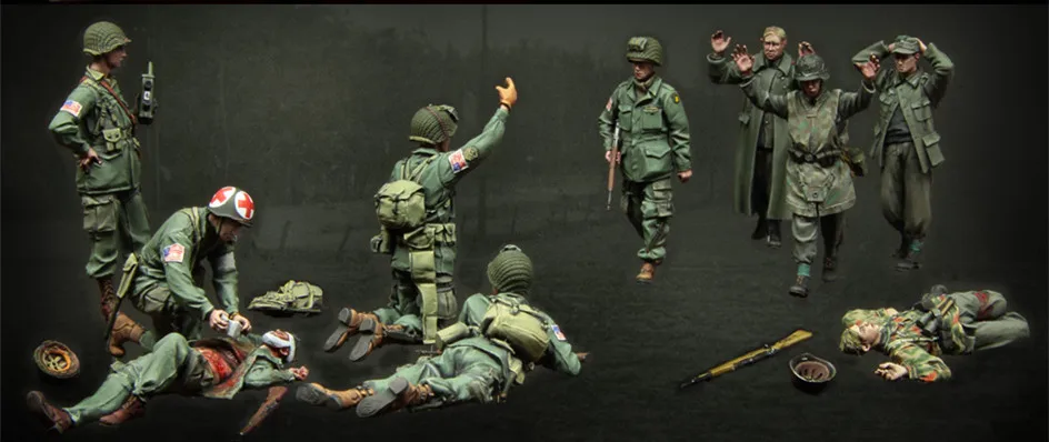 1/35 модельная фигурка из смолы разобранный Неокрашенный комплект 00S37|Наборы для