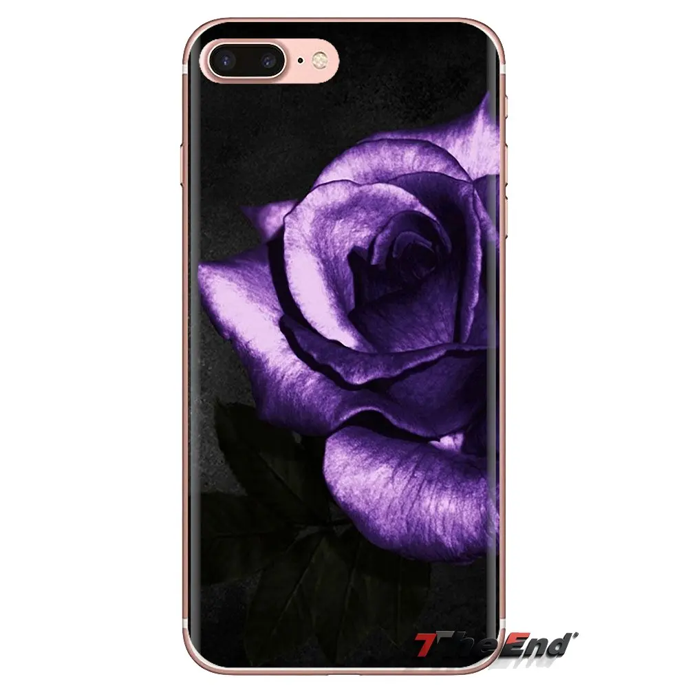 Жизнь и красота фиолетовый цветок розы краска для Samsung Galaxy S3 S4 S5 Mini S6 S7 Edge S8 S9 S10 Plus