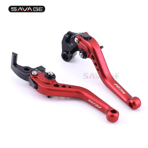 PH Version RED R15 логотип Короткие тормозные рычаги сцепления для YAMAHA YZF R15 V3- 18 19 аксессуары для мотоциклов регулируемые YZFR15 YZF-R15 - Цвет: PH Version RED