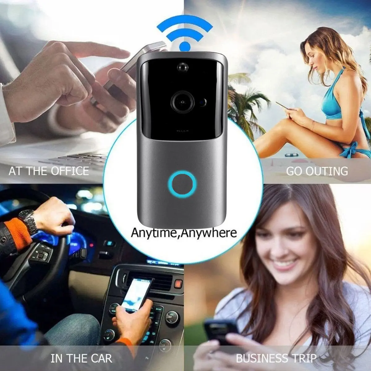 M10 беспроводной видеодомофон 720P/ 15 кадров в секунду МП WIFI XSH CAM /UBELL-APP двухсторонний