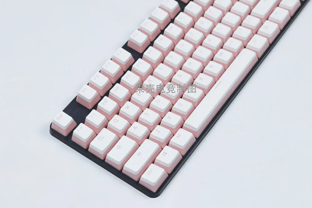 1 Набор механическая клавиатура PBT колпачки для двух клавиш creme пудинг OEM высота 104