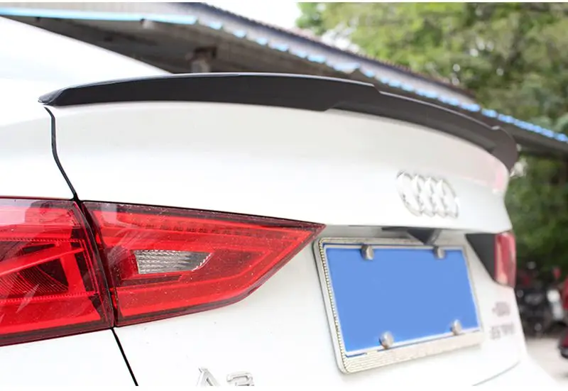 Спойлер для Audi A3 S3 v модель ABS материал заднего крыла автомобиля задний спойлер