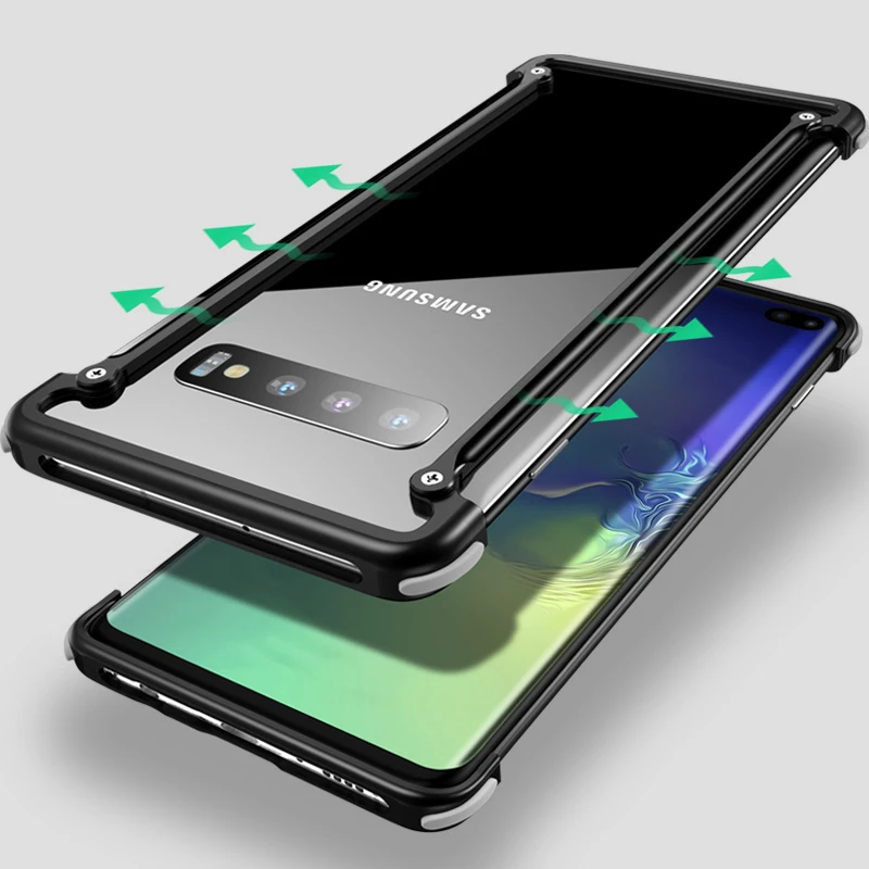 Оригинальный алюминиевый металлический чехол бампер для Samsung Galaxy S10e роскошный