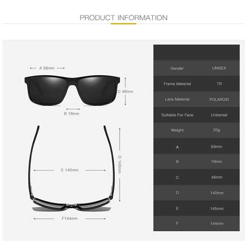 Модные Классические поляризованные солнцезащитные очки мужские коричневые для