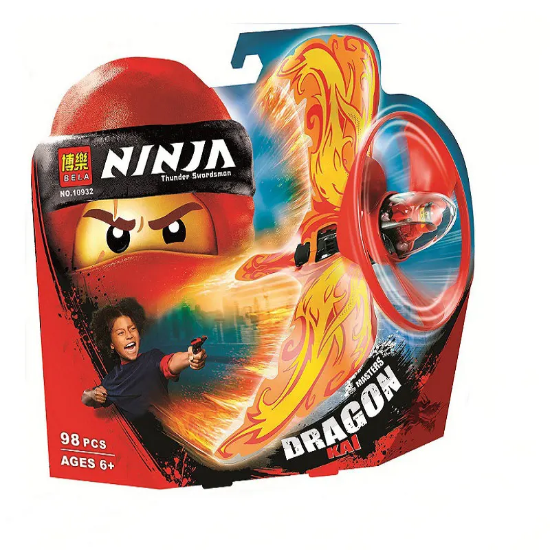 Bela NINJAGOES Kai Dragon Master Building Kit Совместимость с Legoingly 70647 Кирпичи игрушки для детей (98