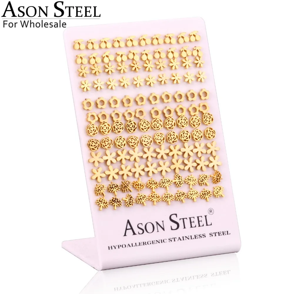Женские серьги гвоздики из нержавеющей стали различные формы|stud earrings|stud earrings