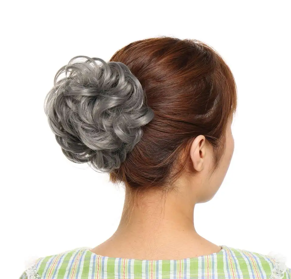 S-noilite резинки для волос пучок грязные кудрявые шиньоны женские шиньоны синтетические волосы для наращивания шиньоны для наращивания пончик шиньоны обертывание конский хвост волосы