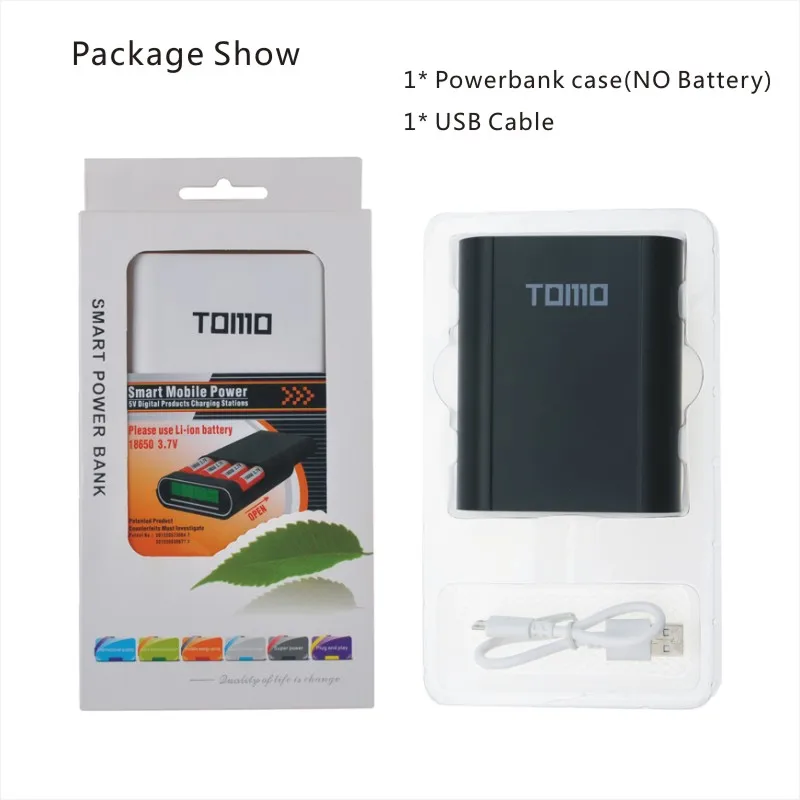 Зарядное устройство TOMO T4 18650 зарядное 2 порта Usb 5V2A зарядка для 4 шт. литиевых