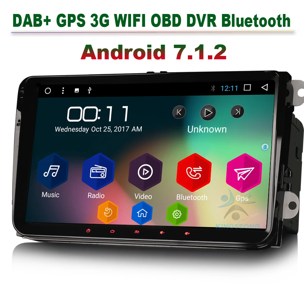 Автомобильный MP3 плеер 9 &quotAndroid 7 1 для VW Tiguan Touran Jetta EOS Авторадио DAB + стерео GPS