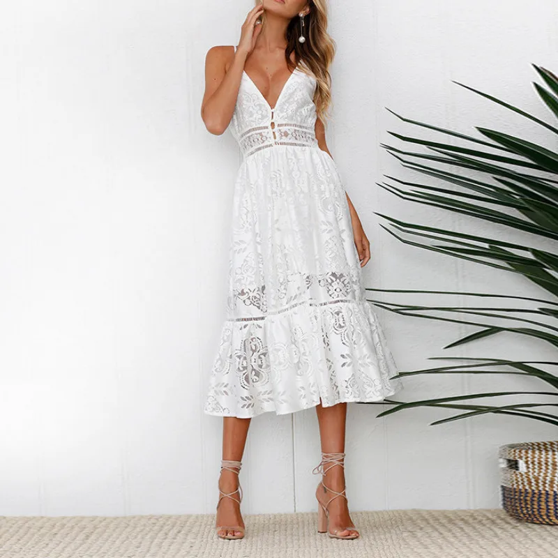 Женское длинное платье с вышивкой Белое Облегающее Платье жемчужинами вечерние