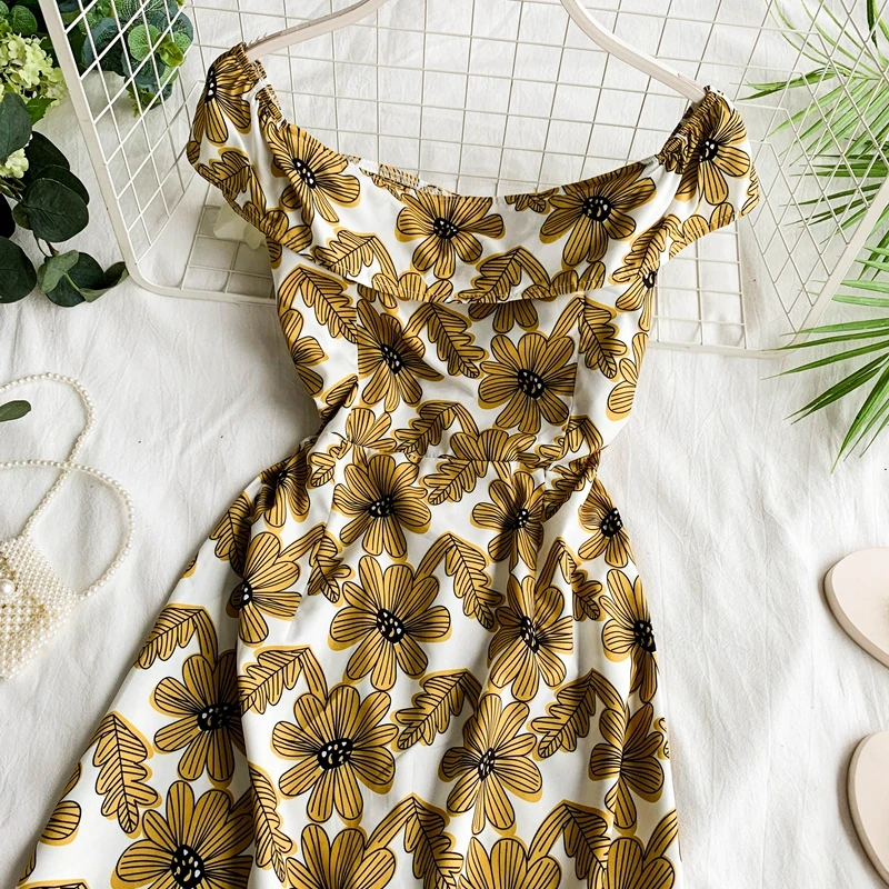 2019 новые модные женские платья с вырезом лодочкой гофрированное платье высокой