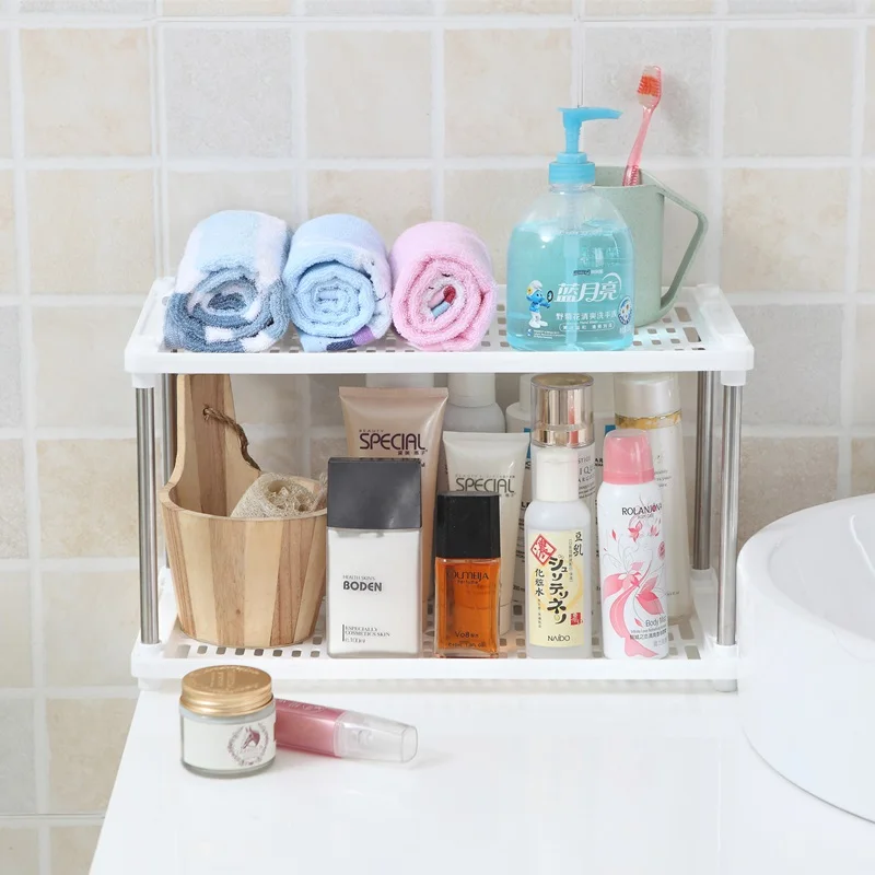 Настольная полка для кухонной раковины пластиковая офисная морозильная камера