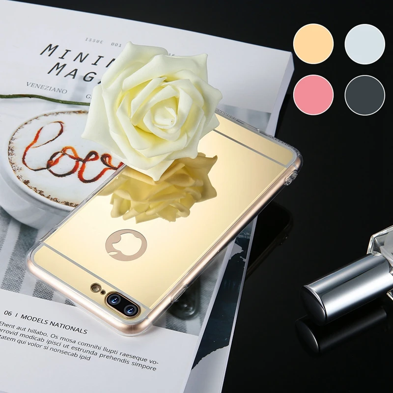 KISSCASE Glitter Case For iPhone 6 6s X XS Mirror Cases Samsung Galaxy S8 S7 Edge Xiaomi Redmi 4x Huawei P9 Lite |