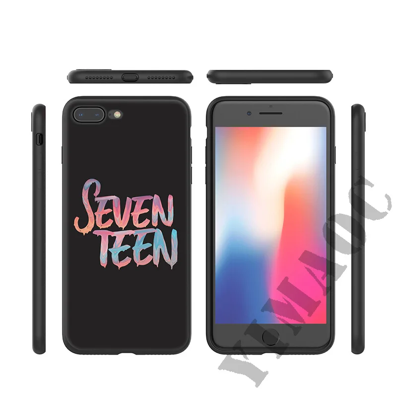 YIMAOC Seventeen Bands Soft Silicone Case for iPhone 11 Pro Xr Xs Max X or 10 8 7 6 6S Plus 5 5S SE |