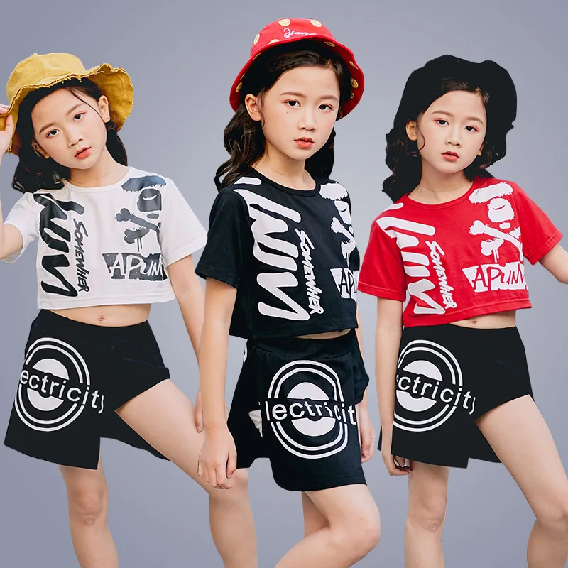 Летняя одежда для девочек комплект из 2 предметов белый черный хлопковый