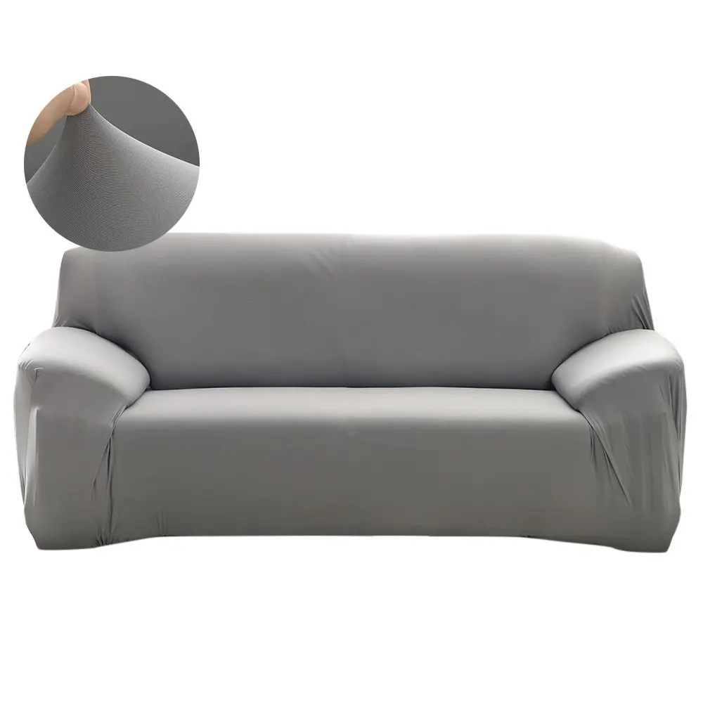Gray Coqueena™ эластичный чехол для дивана двухместный диван трехместный диван Чехол на угловой своими руками, 1 шт - Цвет: Gray