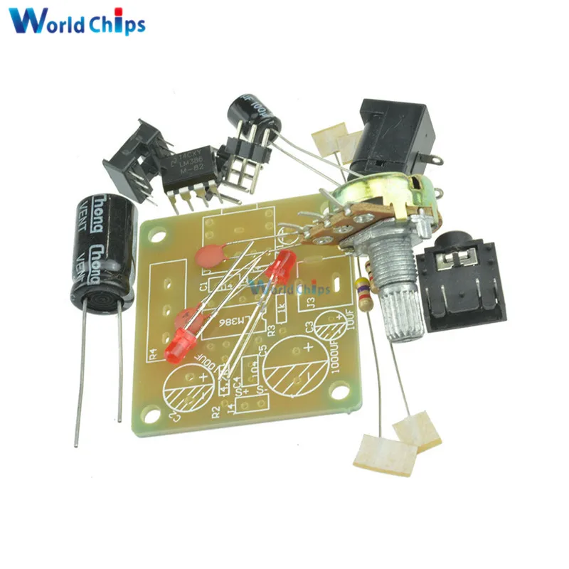 Умный электронный DIY Набор LM386 супер мини аудио усилитель DIY набор Trousse LM386 Amplificador Модуль платы 3,5 мм 3-12 В