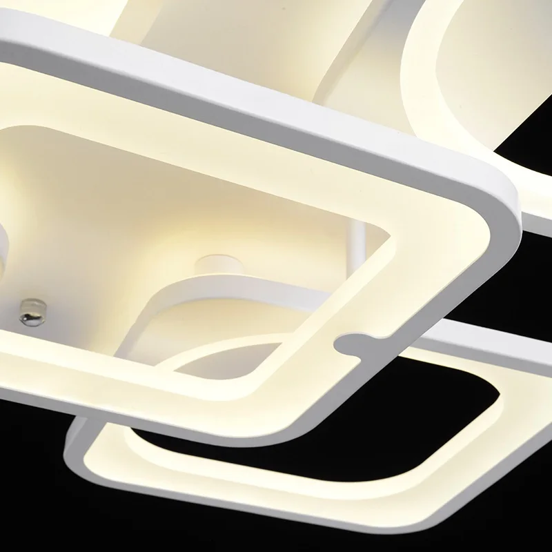 Акриловая Светодиодная потолочная лампа для дома прямоугольная/квадратная