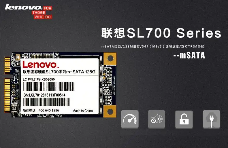 lenovo SSD Внутренний твердотельный диск 256GB 128GB жесткий диск State SL700 для ноутбуков