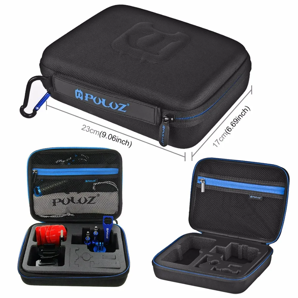 

PULUZ 16 in 1 CNC Metal for GoPro Accessories Combo Kit with EVA Case stocker for GoPro HERO6 /5 /5/4 Session 4 3+3 2 1 ,Xiaoyi