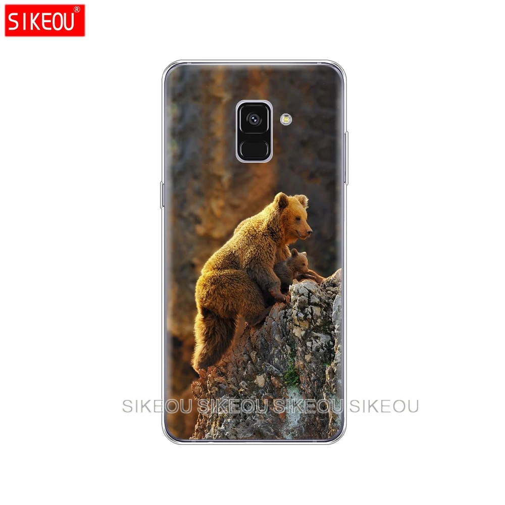 Силиконовый чехол для телефона Samsung Galaxy A6 A8 2018 A3 A310 A5 A510 A7 2016 2017 Lonely Alaska коричневый