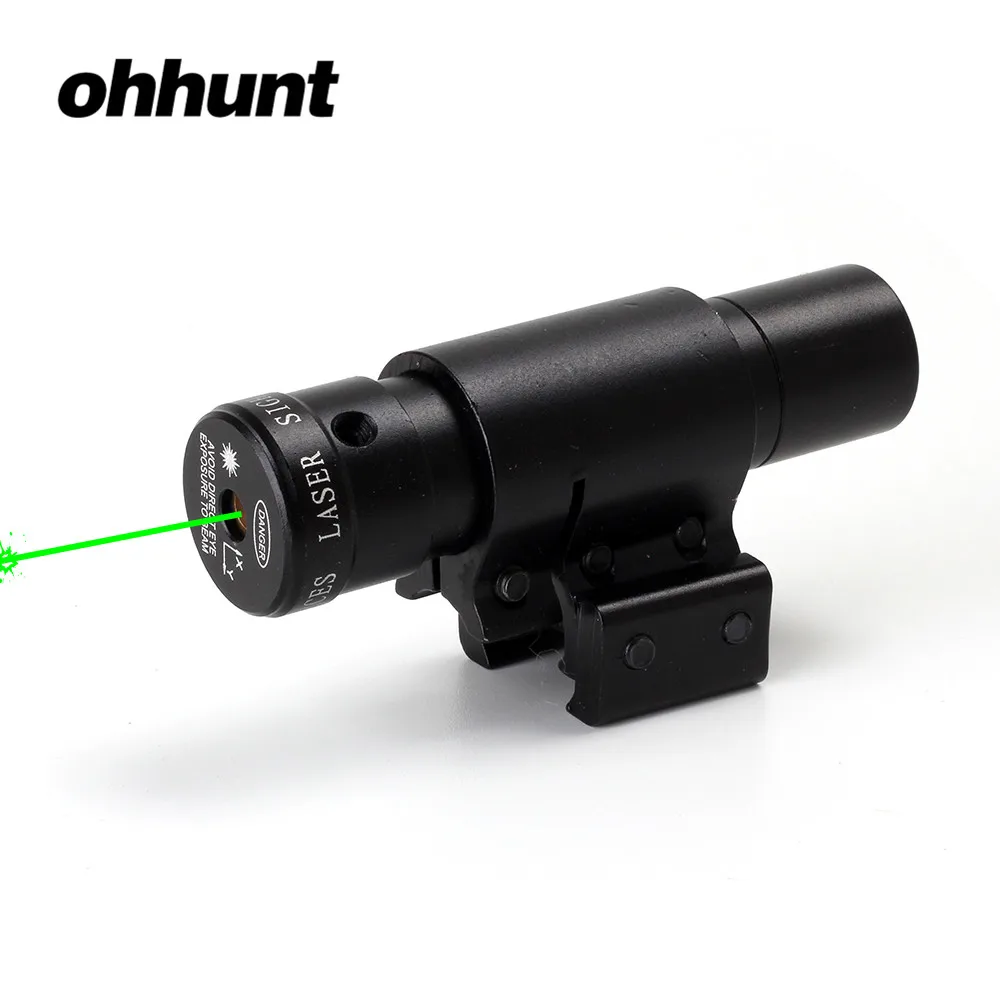 Ohhunt Охотничий Тактический 5 мВт зеленый лазерный прицел 11 мм или 20 рельс подходит