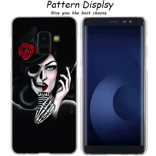 014 MLLSE известное изображение черепа со catrinas Модный чехол КРЫШКА ДЛЯ samsung Galaxy A6 A8 плюс A9 A7 A5 A6S A9Star Note9 8 5 4 Лидер продаж - Цвет: 014