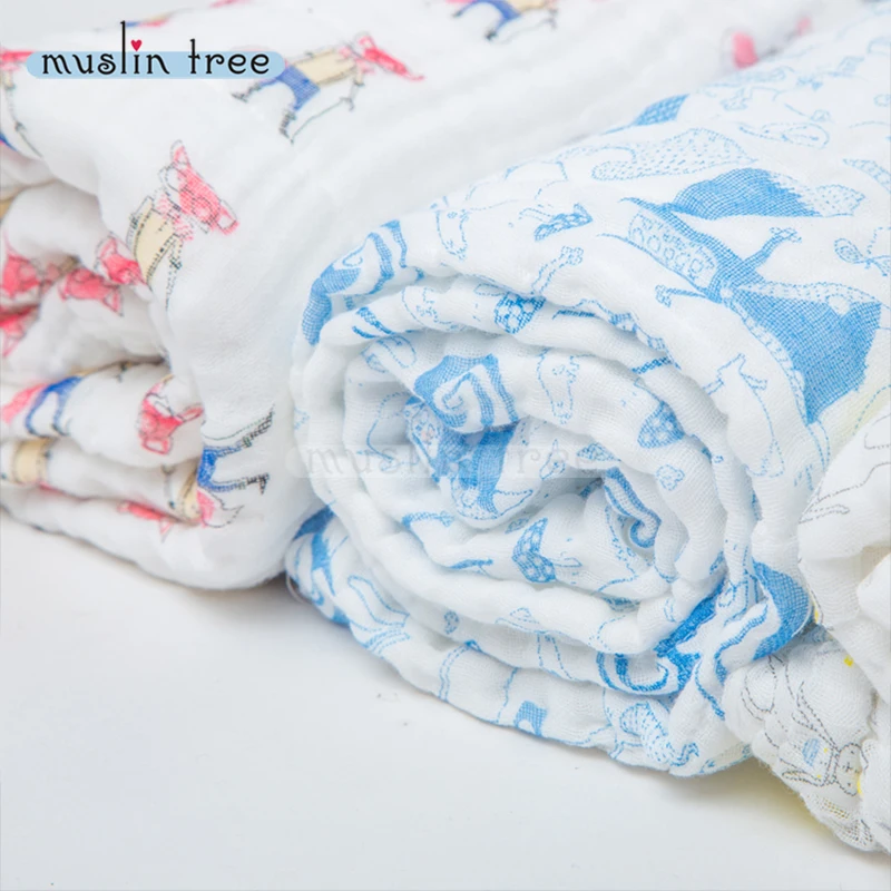 Высокое качество 6 слоев Коробки Муслин хлопка марли новорожденных поставки