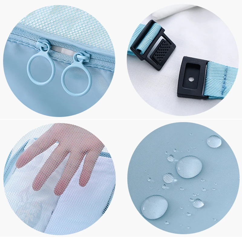 RUPUTIN New 6Pcs/Set High Quality Cloth Waterproof Travel Mesh Bag In Bag Luggage Organizer Packing Cube Organiser For Clothing