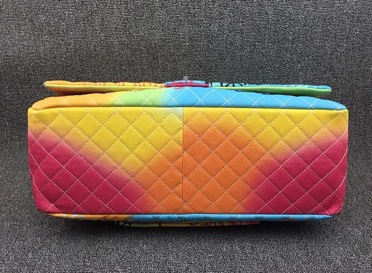 Разноцветная Радужная сумка для женщин, большие роскошные сумки, женские сумки, дизайнерские большие дорожные сумки через плечо, женские сумки, женские ручные сумки