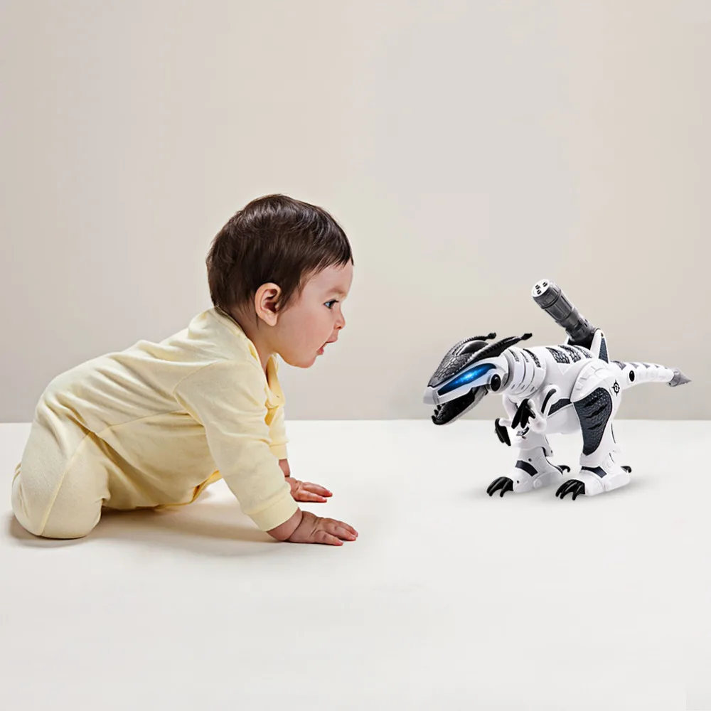 Бродячий робот-динозавр Jurassic World Brinquedos RC Electric Dinosaur Dance Song Combat Remote Control Robot Pets.