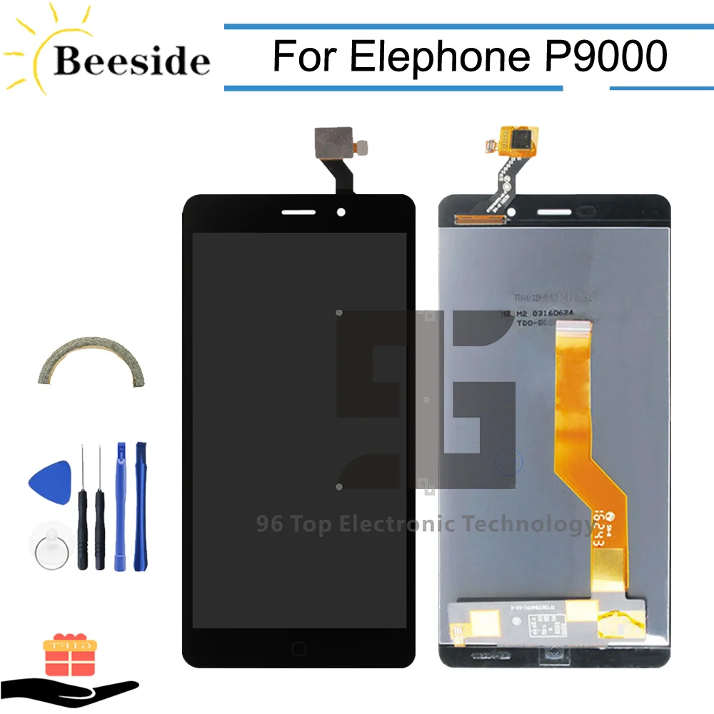AA+ качественный ЖК-дисплей 5,5 ''для Elephone P9000 P9000D P9000E/P9000 Lite ЖК-дисплей кодирующий преобразователь сенсорного экрана в сборе Замена
