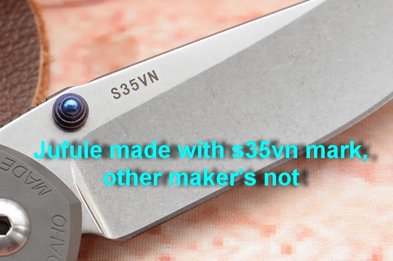 JUFULE OEM большой Sebenza 25 CPM S35vn титановая ручка Складной Овощи Фрукты Карманный Кемпинг Охота EDC инструмент ужин кухонный нож