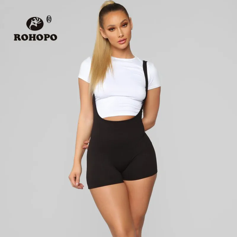 ROHOPO, женские шорты, одноцветные, вязаные крючком, одноцветные, облегающие, мини сексуальные, красивые, для девушек, тонкие, на плече, обтягивающие шорты
