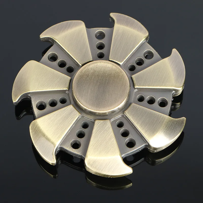 Многоцветный круговой Tri Hand Spinner цинковый сплав ADHD Austim обучающая игрушка стабильная долгое время для взрослых ностальгия крутой подарок