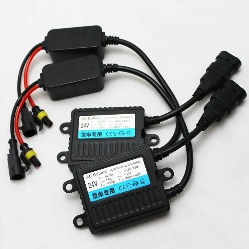 Ограниченная серия Авто 24v 35w грузовик для HiD комплект балластов для ксенона 9005/hb3 9006/hb4 H4 H1 H3 H7 H8/h9/h11 лампы для автомобилей с балласты