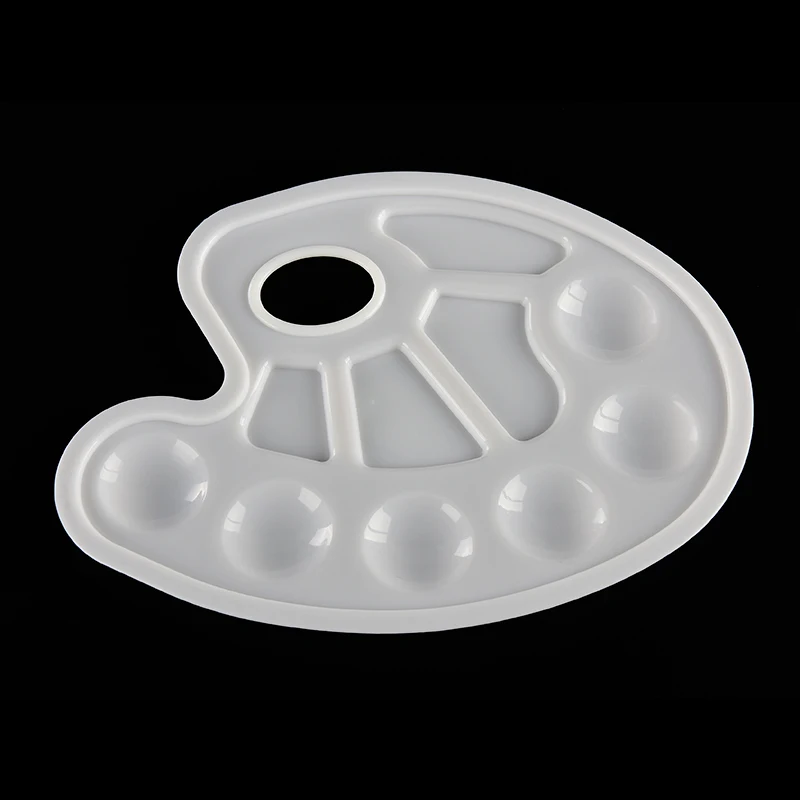 Белая поддон для рисования новый дизайн в 10 лунок с отверстием большого пальца