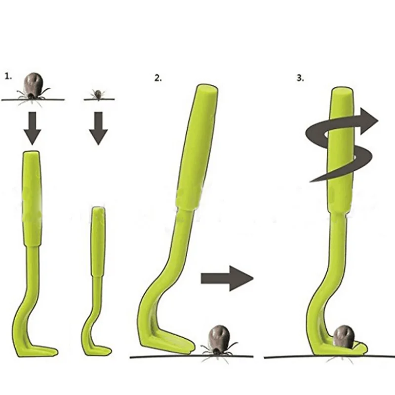 Высокое качество Tick Twister Remover Hook Tool Pack X 2 размера собака лошадь Кошка Животное