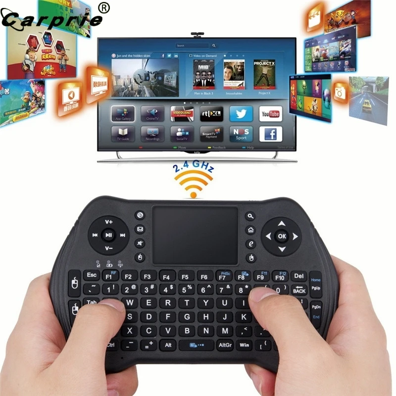 CARPRIE аккумуляторная RC RF 2,4G Беспроводная клавиатура Air mouse для Smart tv Box Mini PC 90702