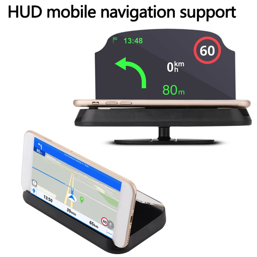 Лобовое стекло автомобиля проектор HUD Дисплей Универсальный мобильный телефон