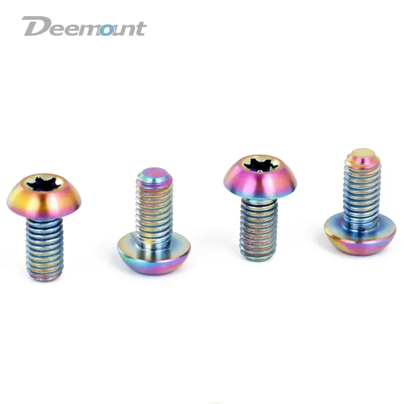 Deemount Титан TC4 болты M5x10mm T25 Torx головка для велосипеда дисковый тормозной ротор