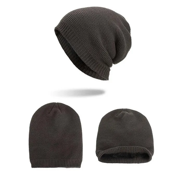 Осенне-зимняя модная однотонная шапка Skullies& Beanies, мужская вязаная шапка из шерсти и хлопка, теплая уличная Кепка s, шапки для мужчин