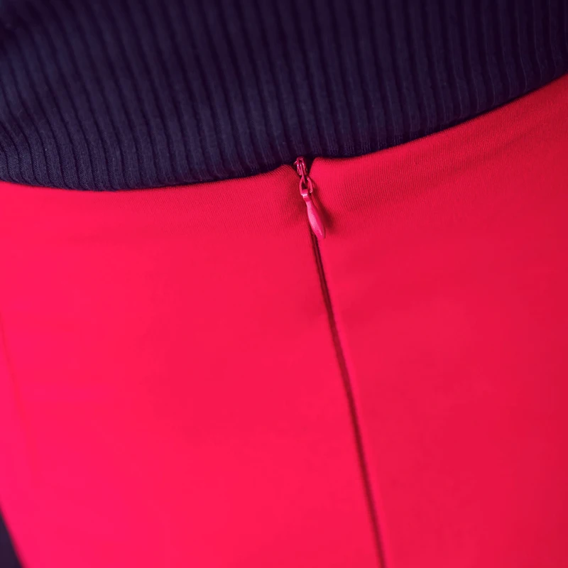 High Waist Skirts New Hot Selling Fashion Women Korean Style Slim Fit A Line Black Red Office Lady Formal Work Wear Skirt 2409 | Женская