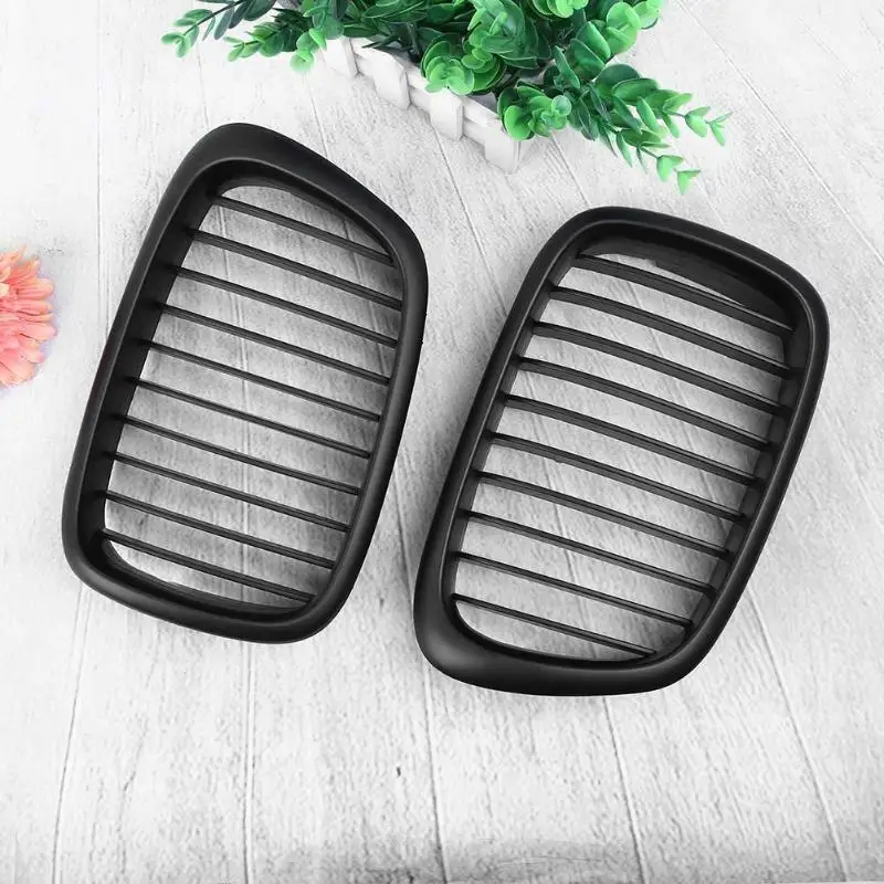 Передняя решетка радиатора для BMW E39 518 520 523 525 528 530 1999 2003 1 пара матовые черные