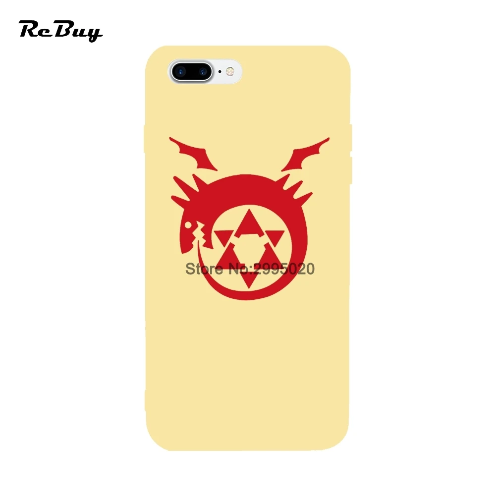 Стальной алхимик для iPhone 6 S 7 8 X плюс мягкая TPU Карамельный цвет крышка с веревкой