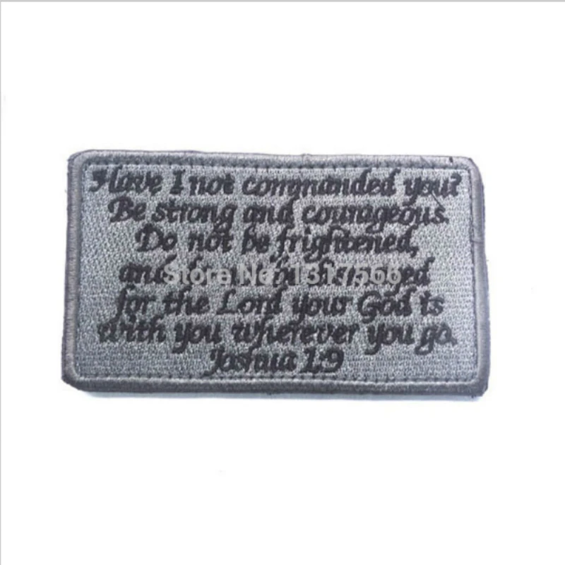 Вышитая эмблема библейские поговорки вышитые нашивки военные тактические