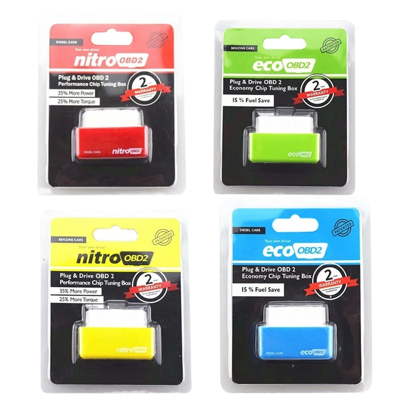 Nitro/Эко OBD2 производительности чипа настройки окна Интерфейс для бензин/дизель Plug